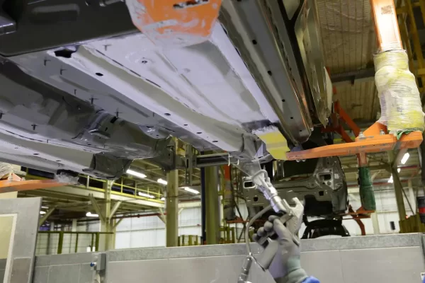 High-temperature RFID tags mounted on car chassis