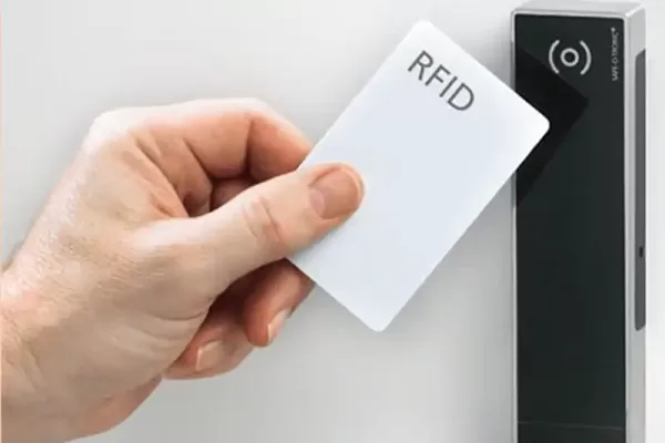 RFID tags embedded in security badges