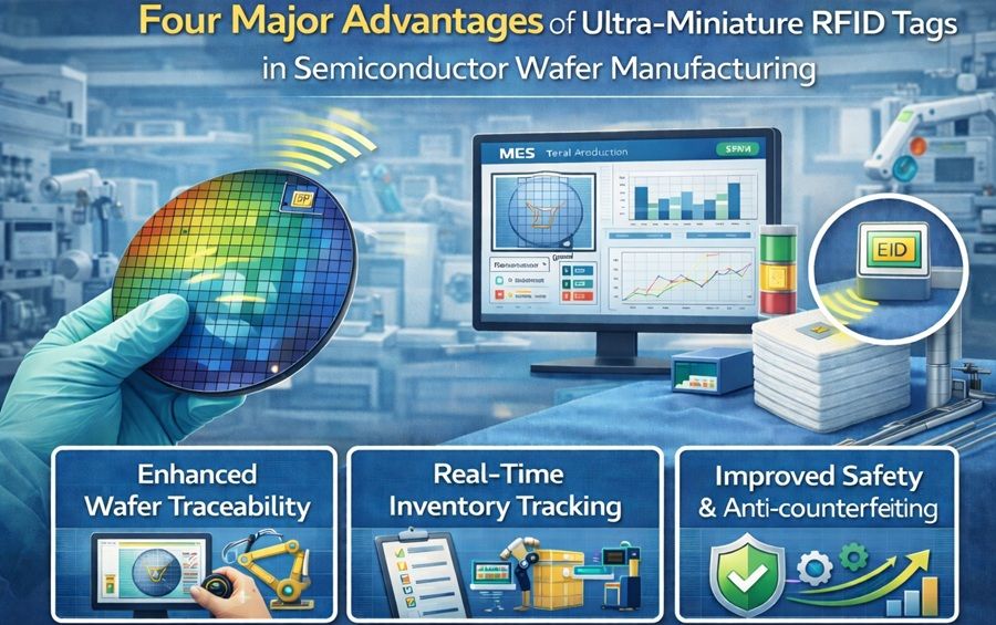 Four Major Advantages of Ultra-Miniature RFID Tags in Semiconductor Wafer Manufacturing