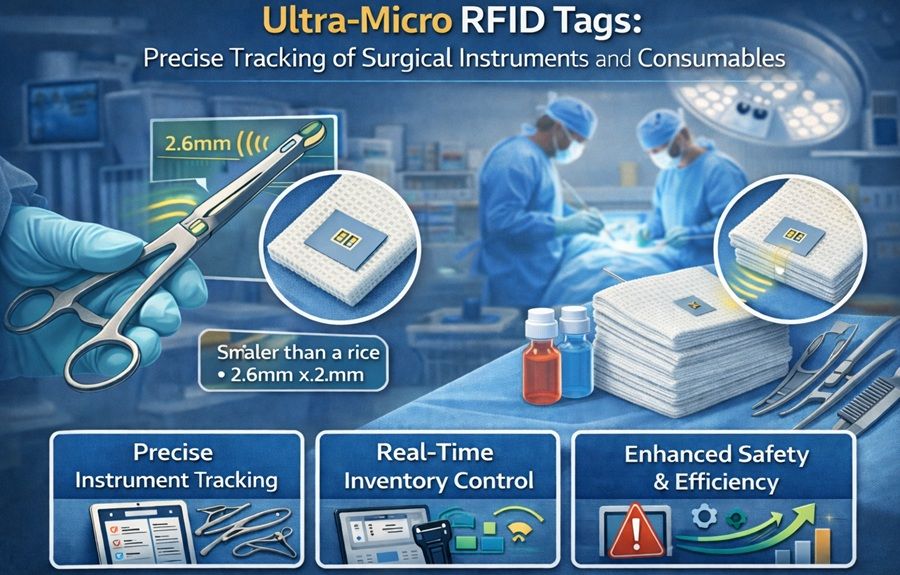 Ultra-Micro RFID Tags: Precise Tracking of Surgical Instruments and Consumables